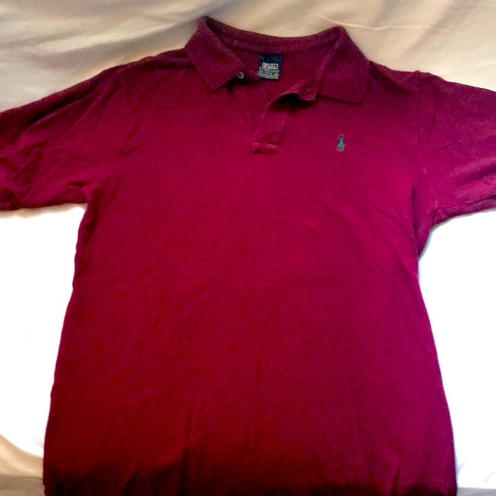 Polo Ralph Lauren burgundy boys medium shirt